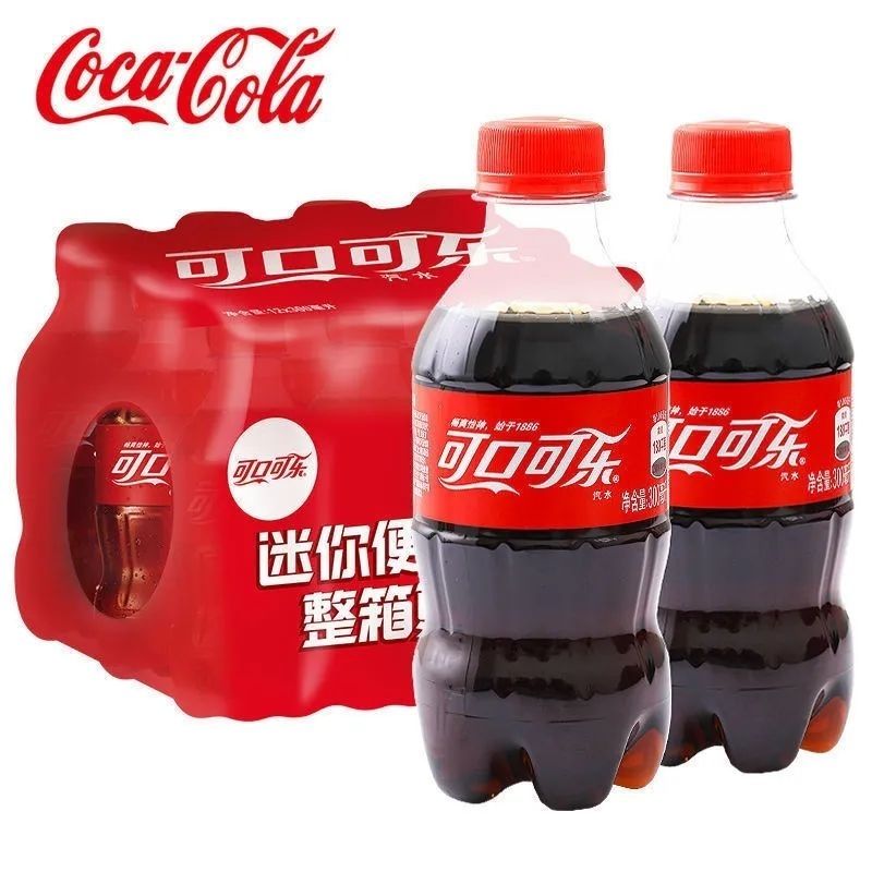 可口可乐300ml*6瓶经典迷你小瓶装含糖碳酸饮料便携装汽水即饮