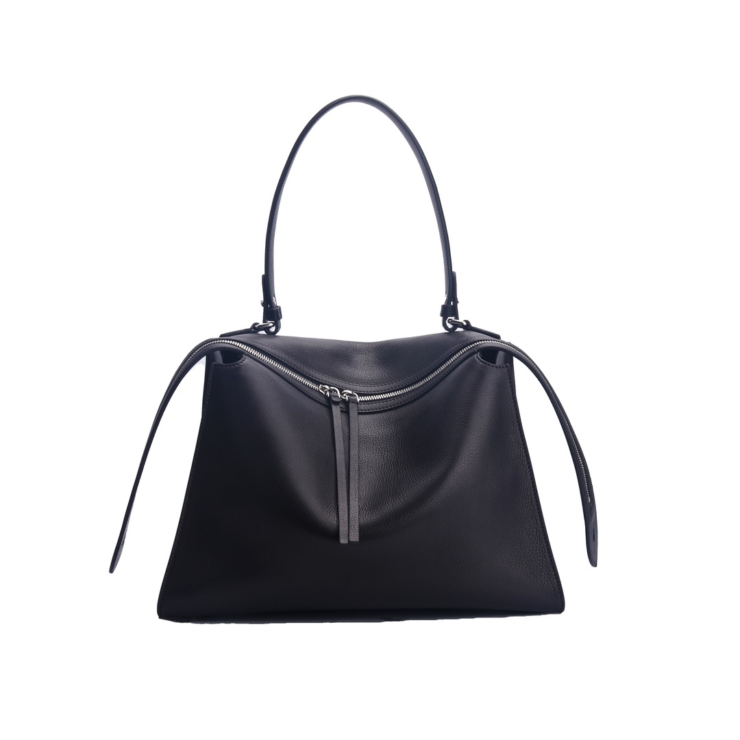 百搭时尚简约气质法软牛皮电脑包高定手提包