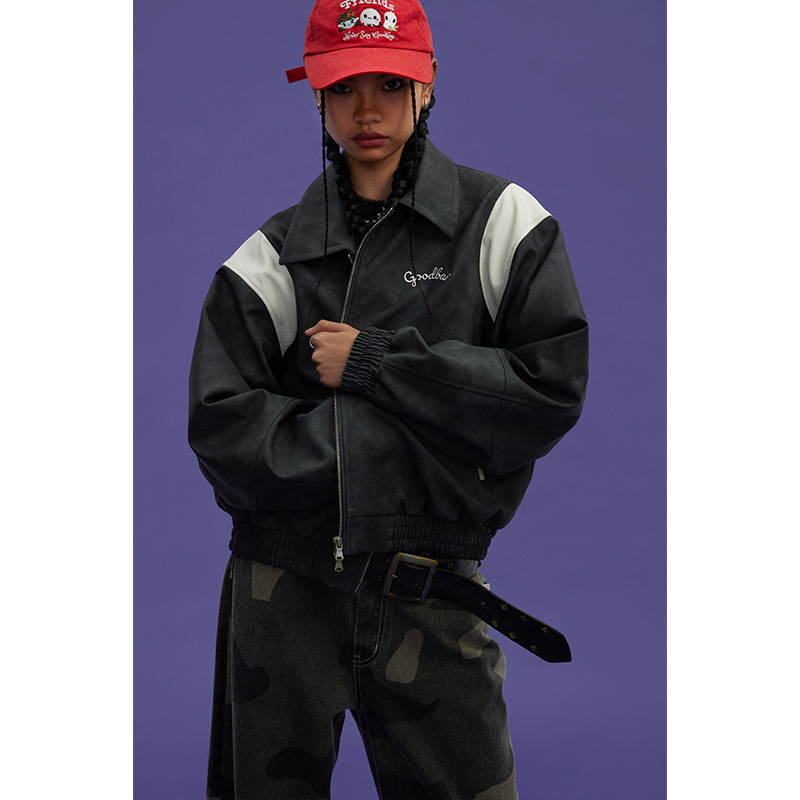 GOODBAI GOODEES 'friends'刺绣弯檐棒球帽