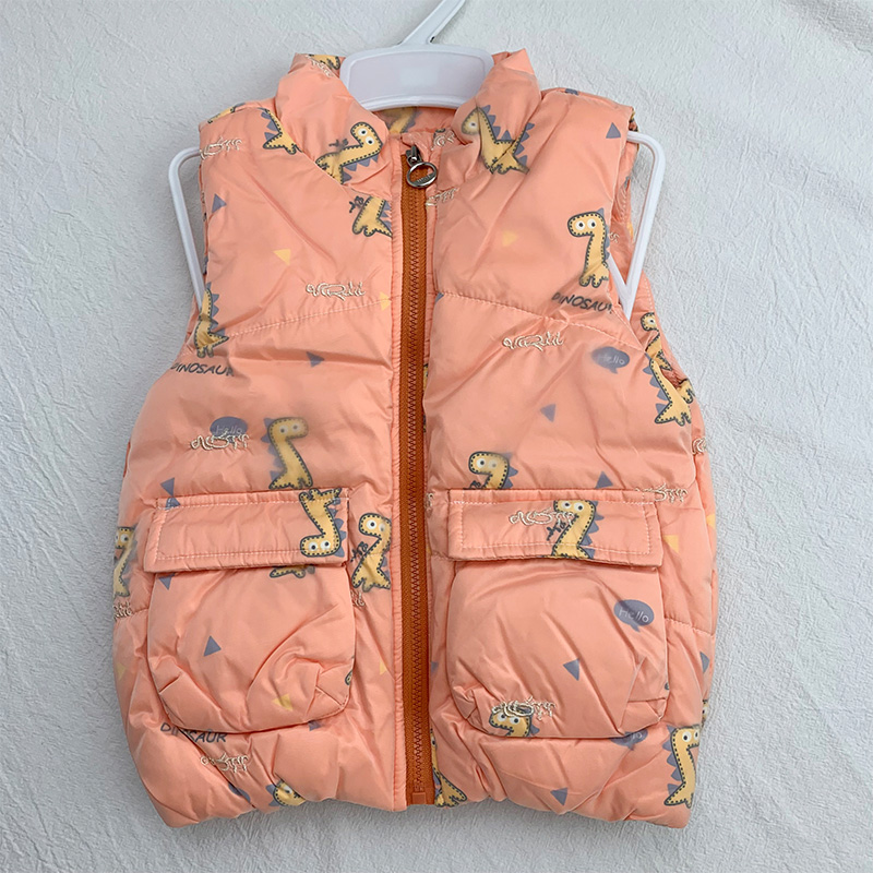 婴姿坊秋冬新款童装秋季时尚卡通棉马甲141116199