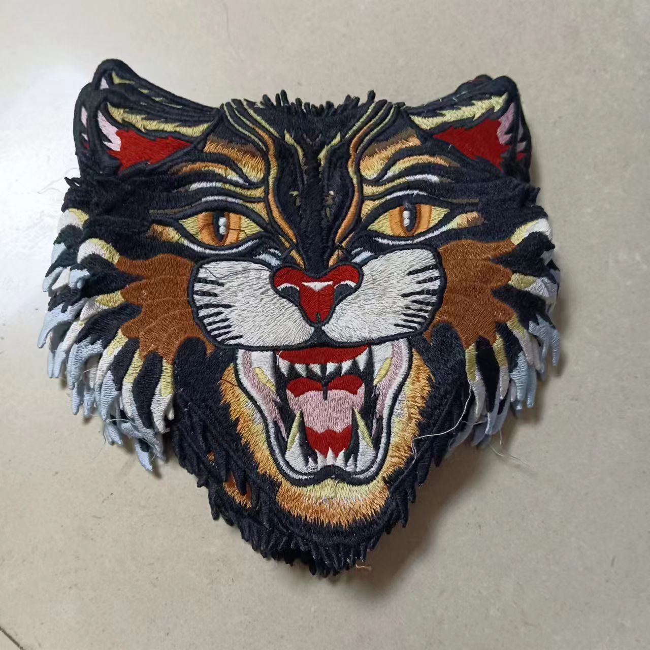 35号虎头刺绣布贴刺绣臂章一包10个