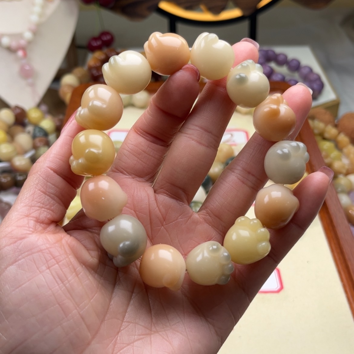 【闪购商品】白玉菩提吊坠小**~PD16mm