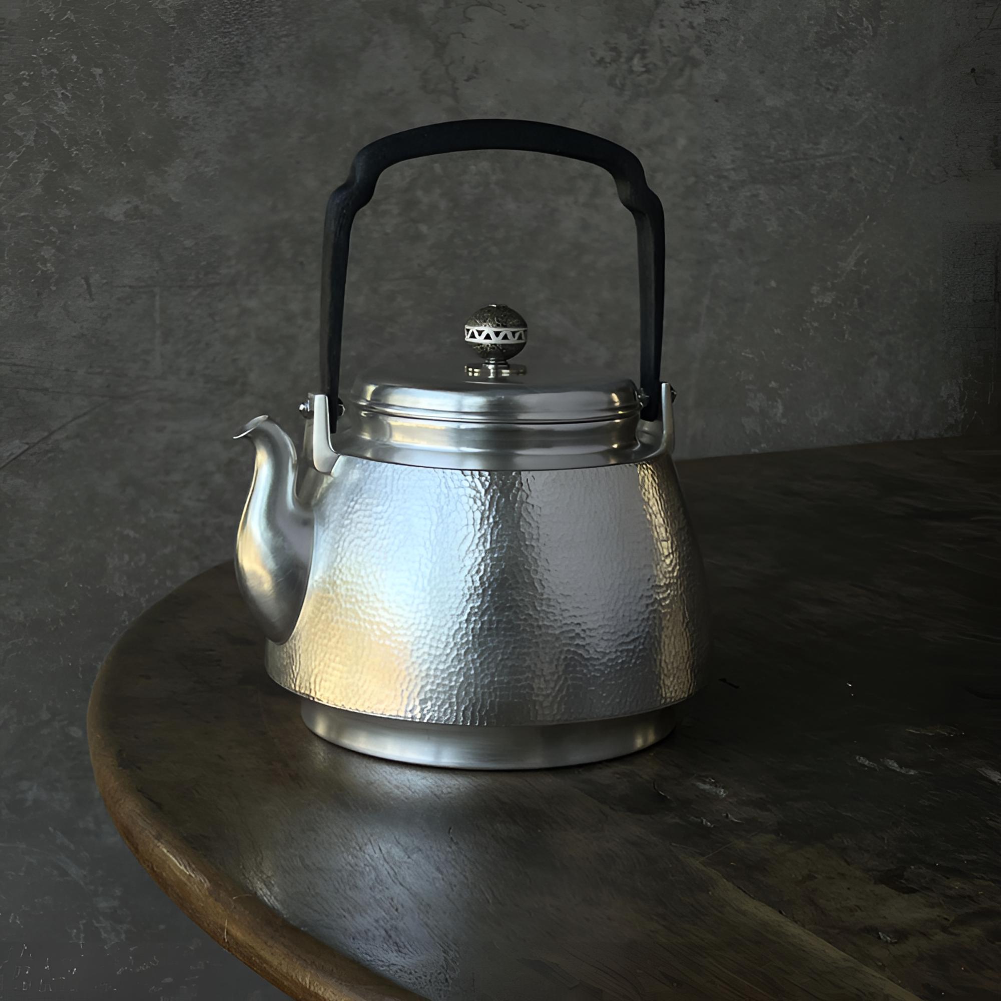 素面999银烧水壶茶壶