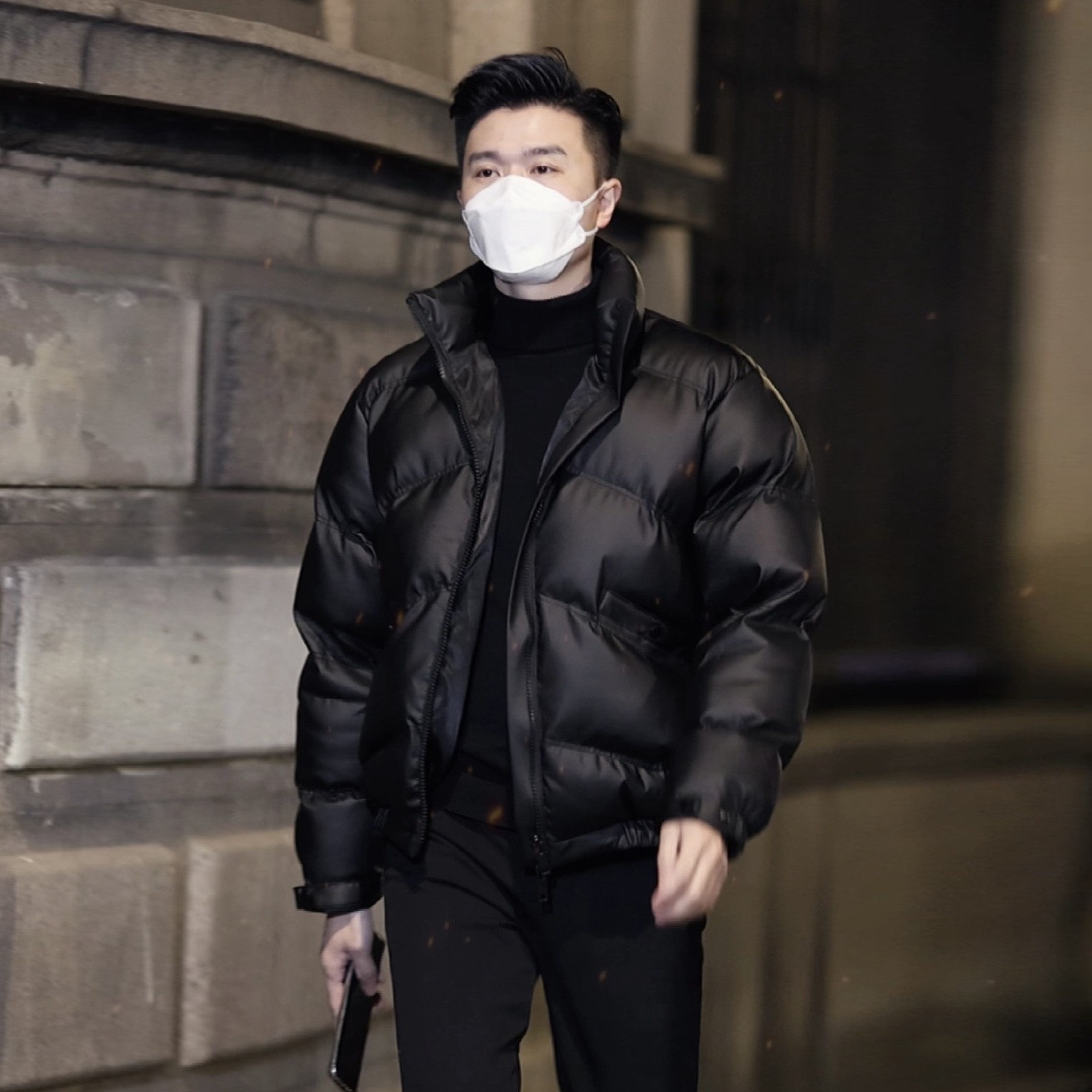 猎撒保暖棉衣立领冬季外套加厚短款面包服韩版潮流宽松棉袄PU皮衣