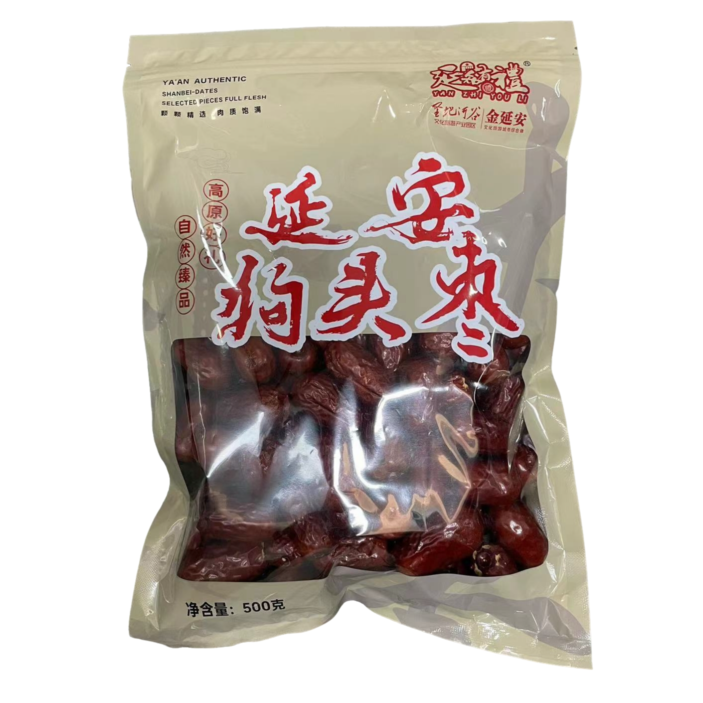 延知有礼 延安狗头枣500g软糯饱满大红自然风干枣香浓郁甘甜产品