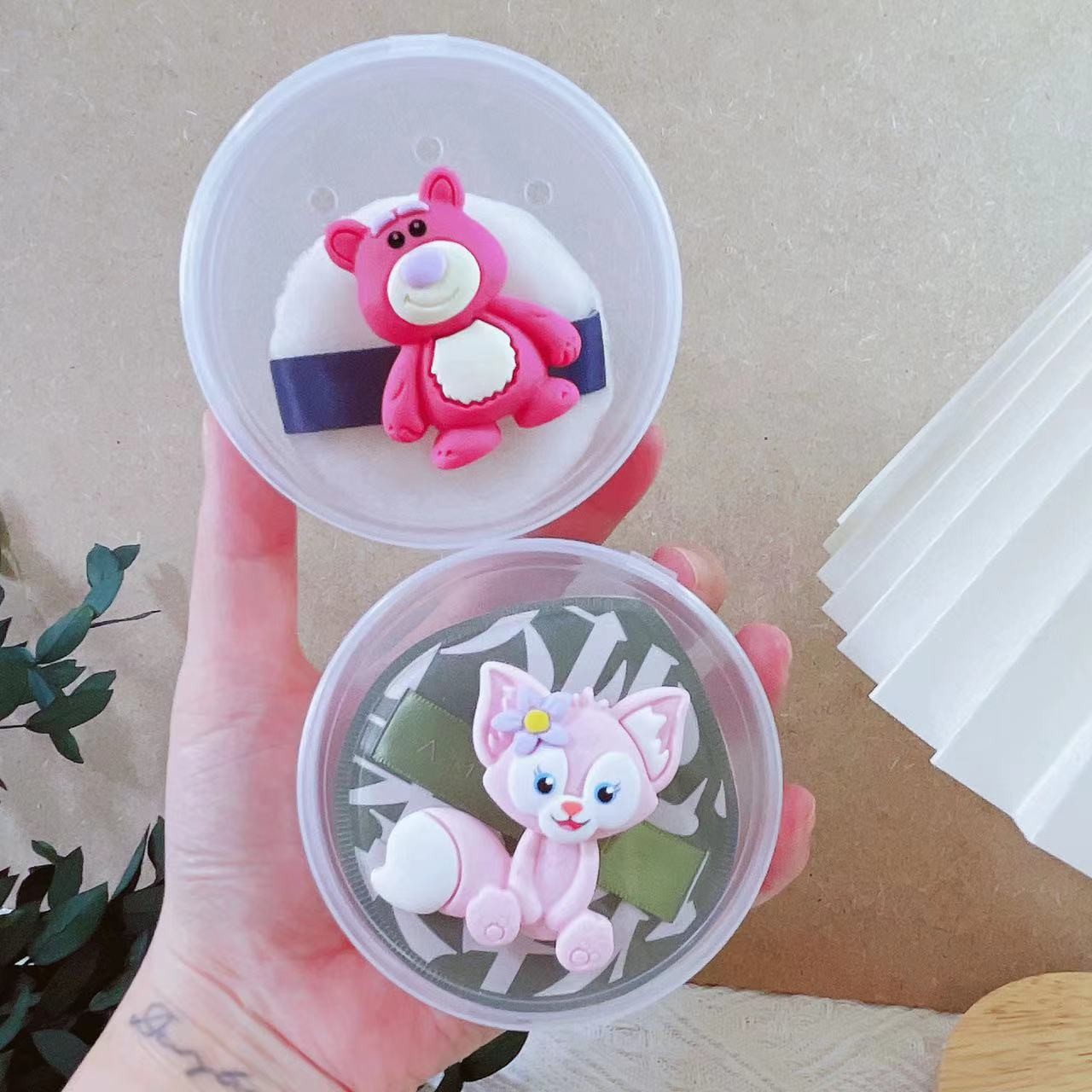 尔木XL葡萄100分号粉扑相机收纳盒透气带孔空盒子防霉通风携带装