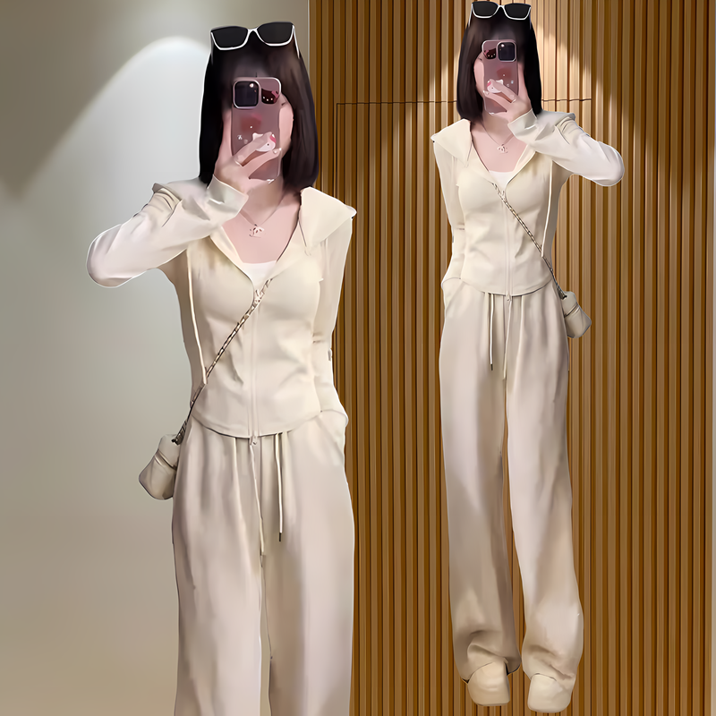 两件套时尚套装2025春秋新款运动休闲洋气百搭气质显瘦套装两件套