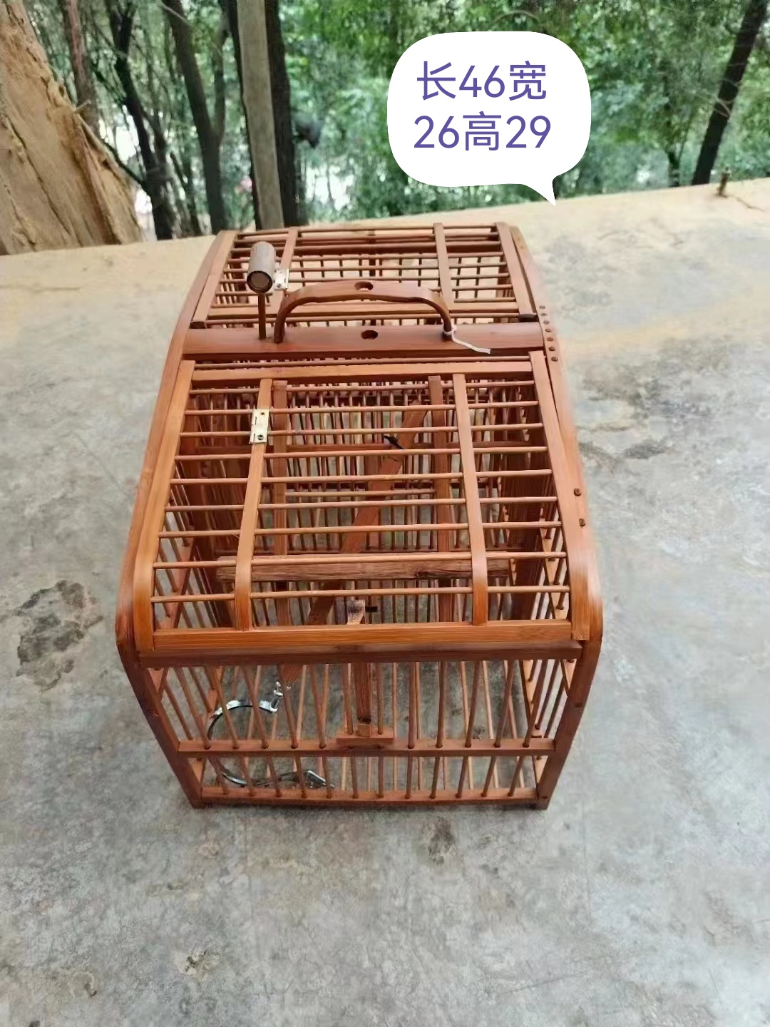 画眉鸟两门打笼踏笼机关鸟笼