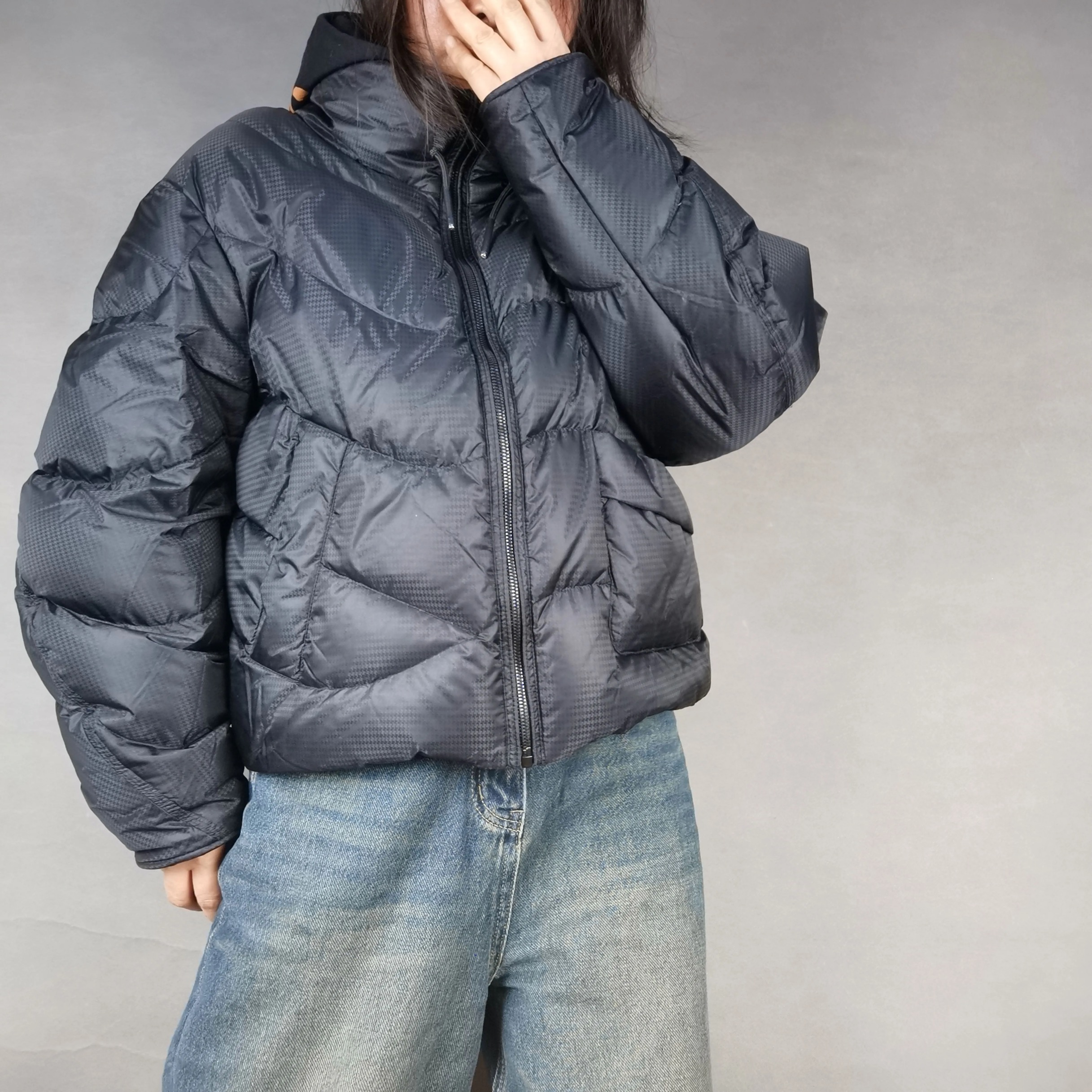 （鹅绒面包服）设计师款短款羽绒服女装轻奢女款秋冬连帽女款