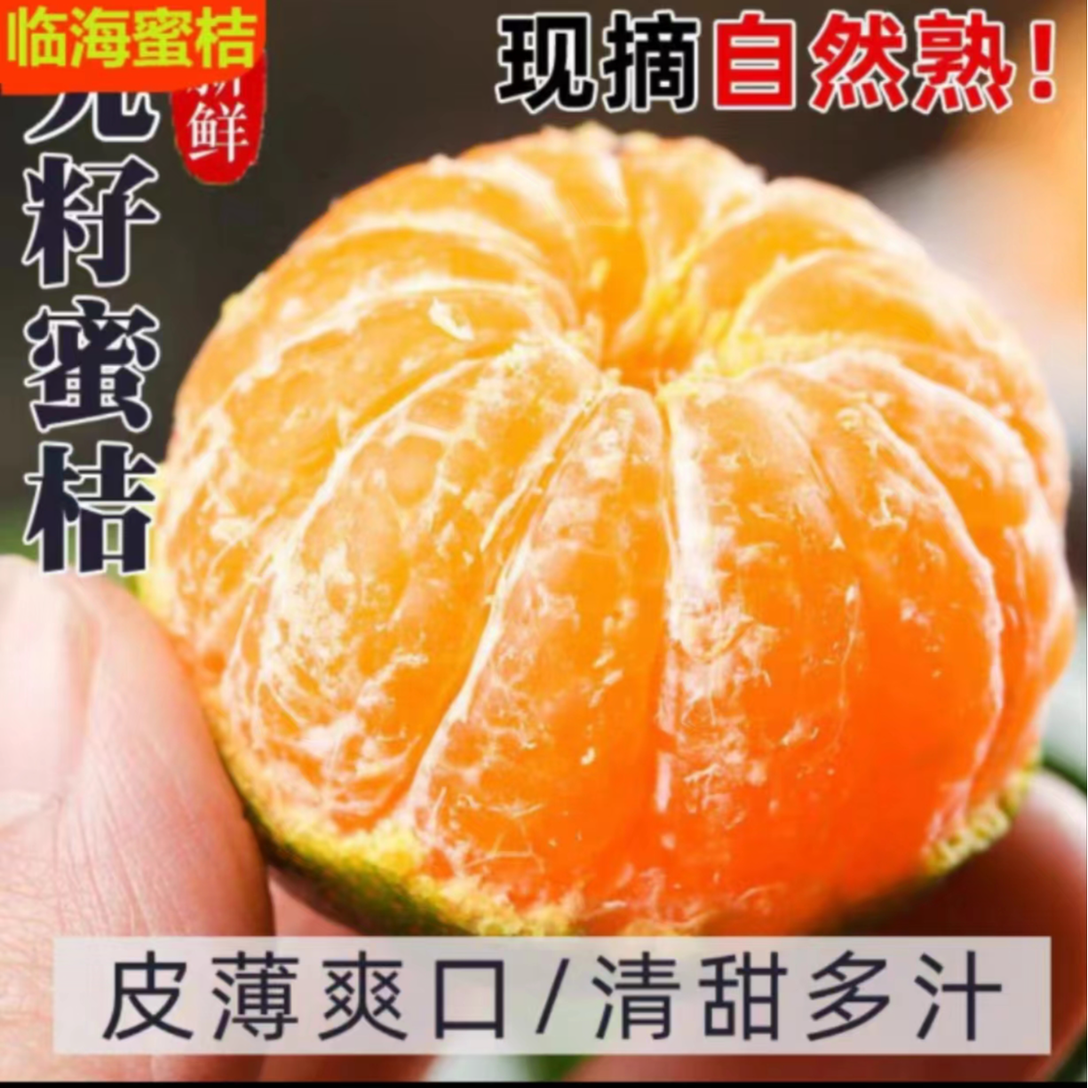 正宗涌泉蜜桔源头无籽无核时令当季新鲜水果现摘现发孕妇礼盒