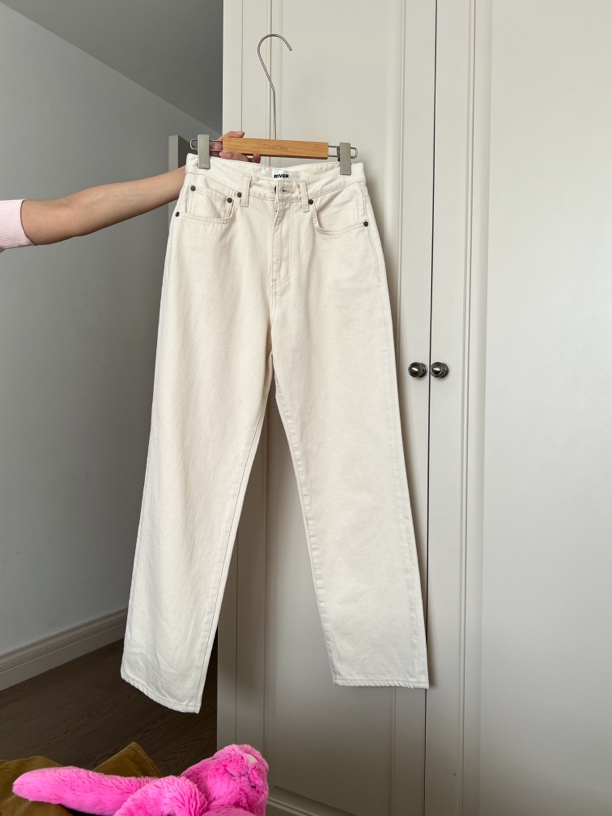 COUCOU泡菜正品白色牛仔裤（no退换）