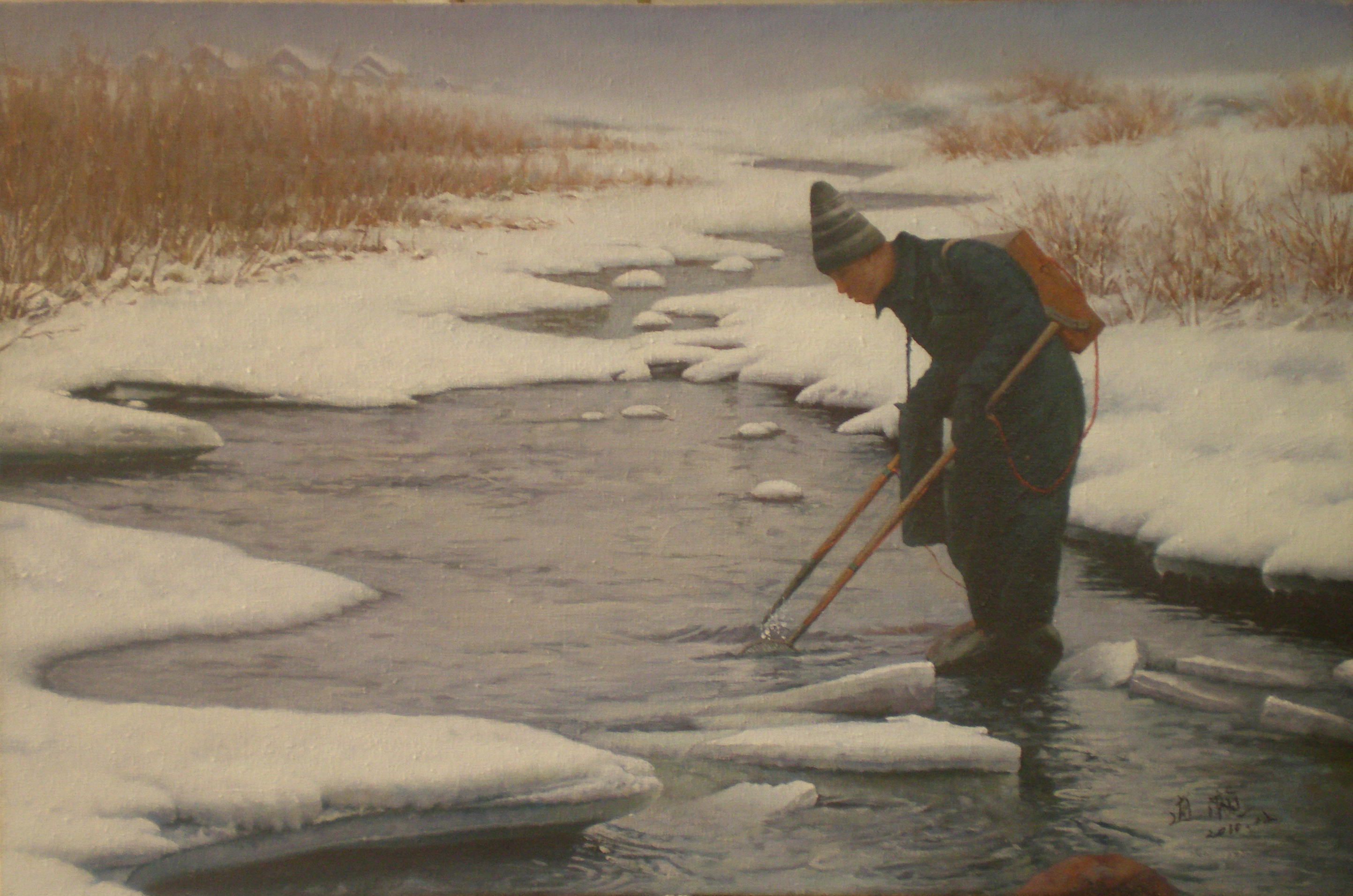原创绘画《惊蛰》油画风景   风格促销写实热销品牌活动同款布面