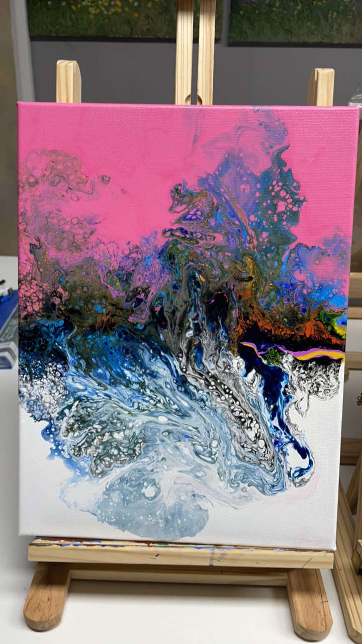 丙烯流体装饰画尺寸30×40 cm