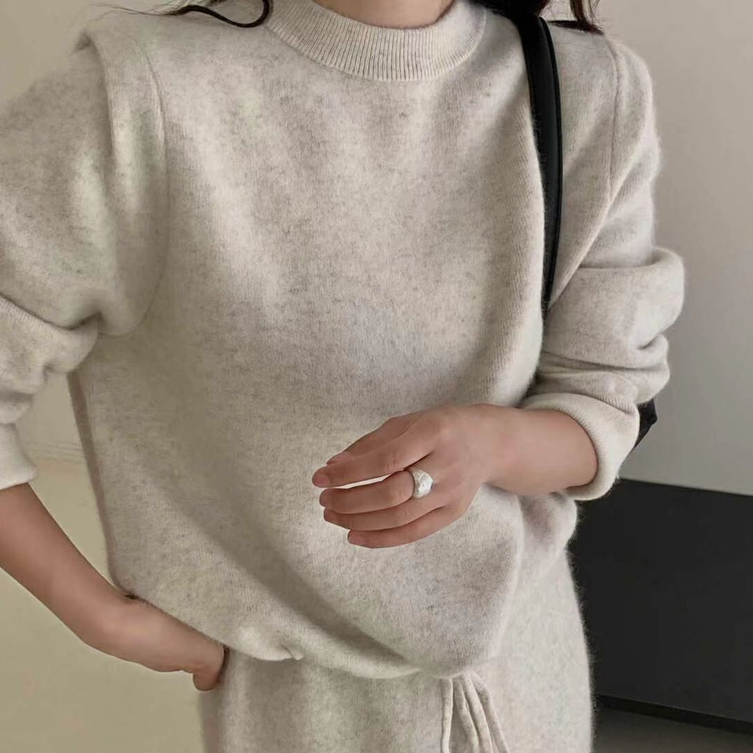 大U 新款 休闲百搭上套头纯色毛衫毛衣（N系）