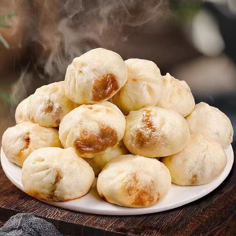 猪福记纯手工老面小笼包鲜肉手工老面小笼包早餐半成品老面包子