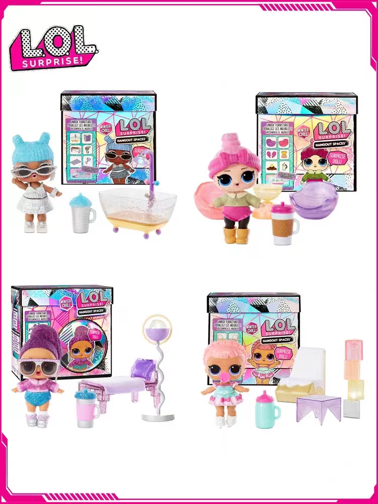 正版LOL冬季惊喜娃娃家具场景系列盲盒拆拆乐玩具女孩过家家玩具
