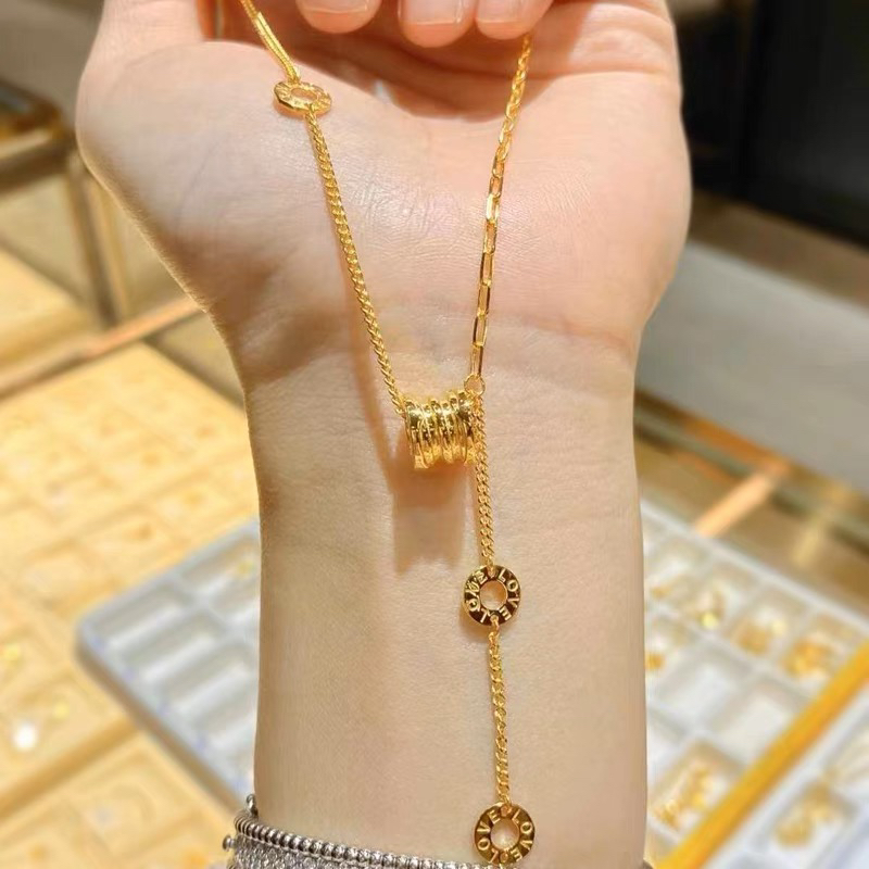 水贝黄金批发足金999黄金小蛮腰项链 5G小蛮腰锁骨套链送女友礼物