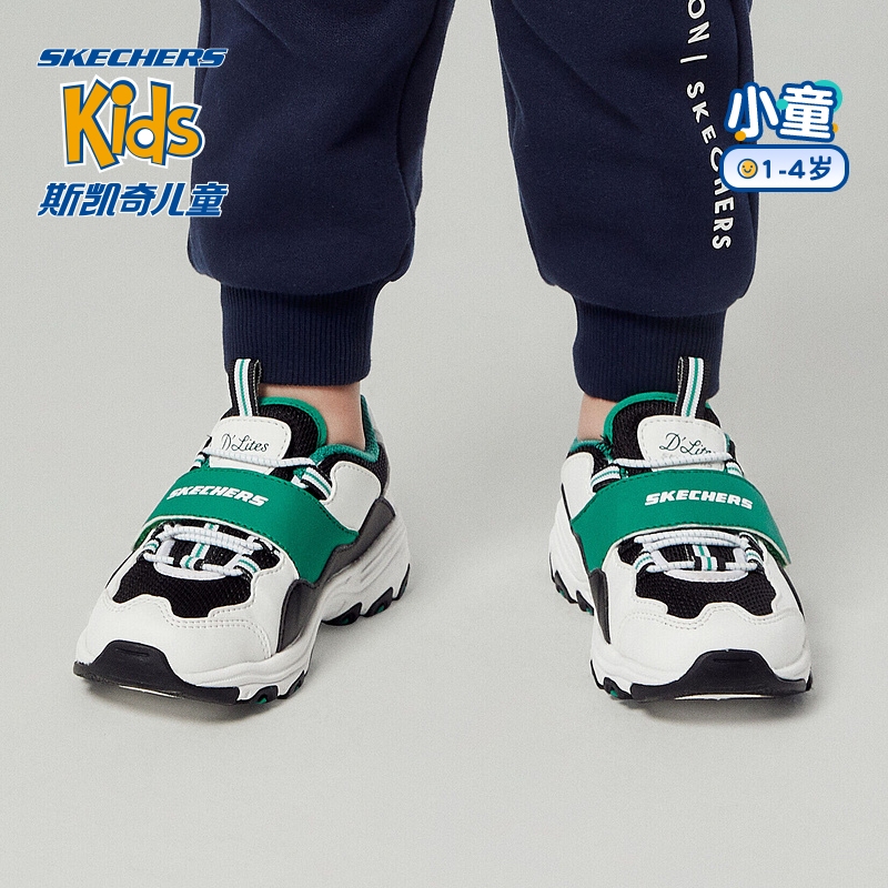 斯凯奇儿童鞋小童运动鞋女童学步鞋舒适婴儿鞋女宝宝鞋子303001N
