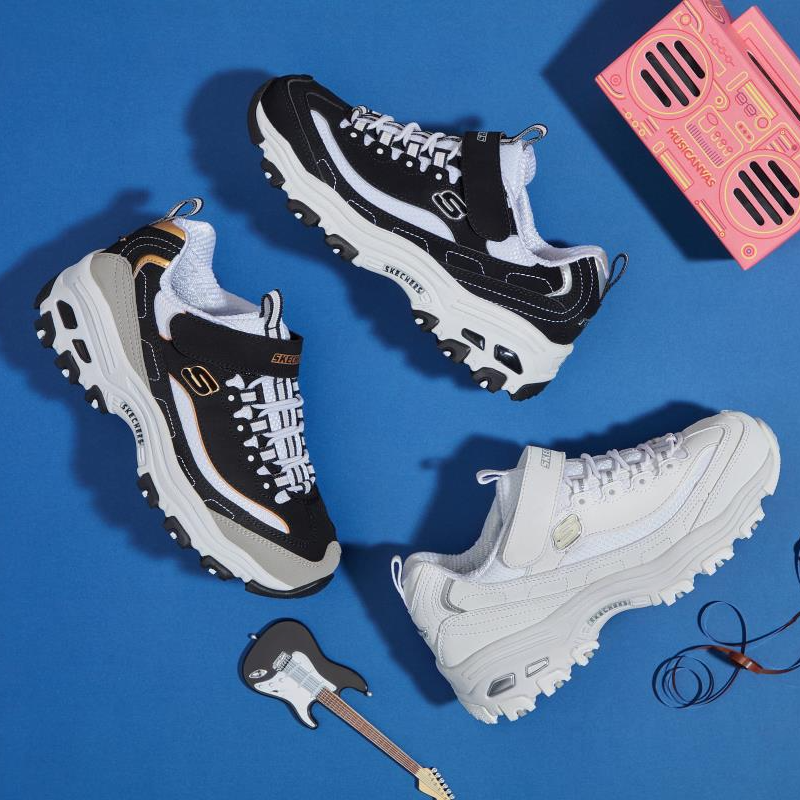 【斯凯奇】百搭舒适透气老爹鞋运动鞋男女童亲子鞋 996212L DB