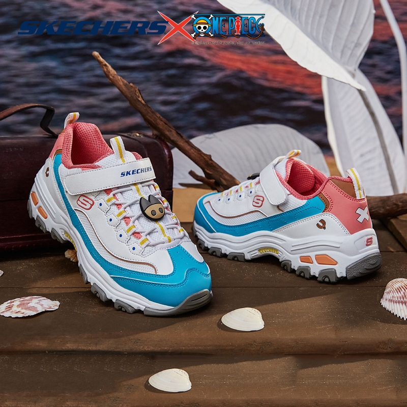Skechers斯凯奇童鞋海贼王联名时尚熊猫鞋舒适运动鞋317000L