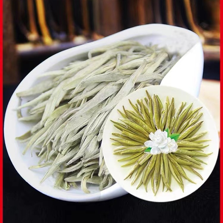 【十里香】全芽茉莉针霸茉莉花茶银针茉莉白毫单芽尖花香浓郁四溢
