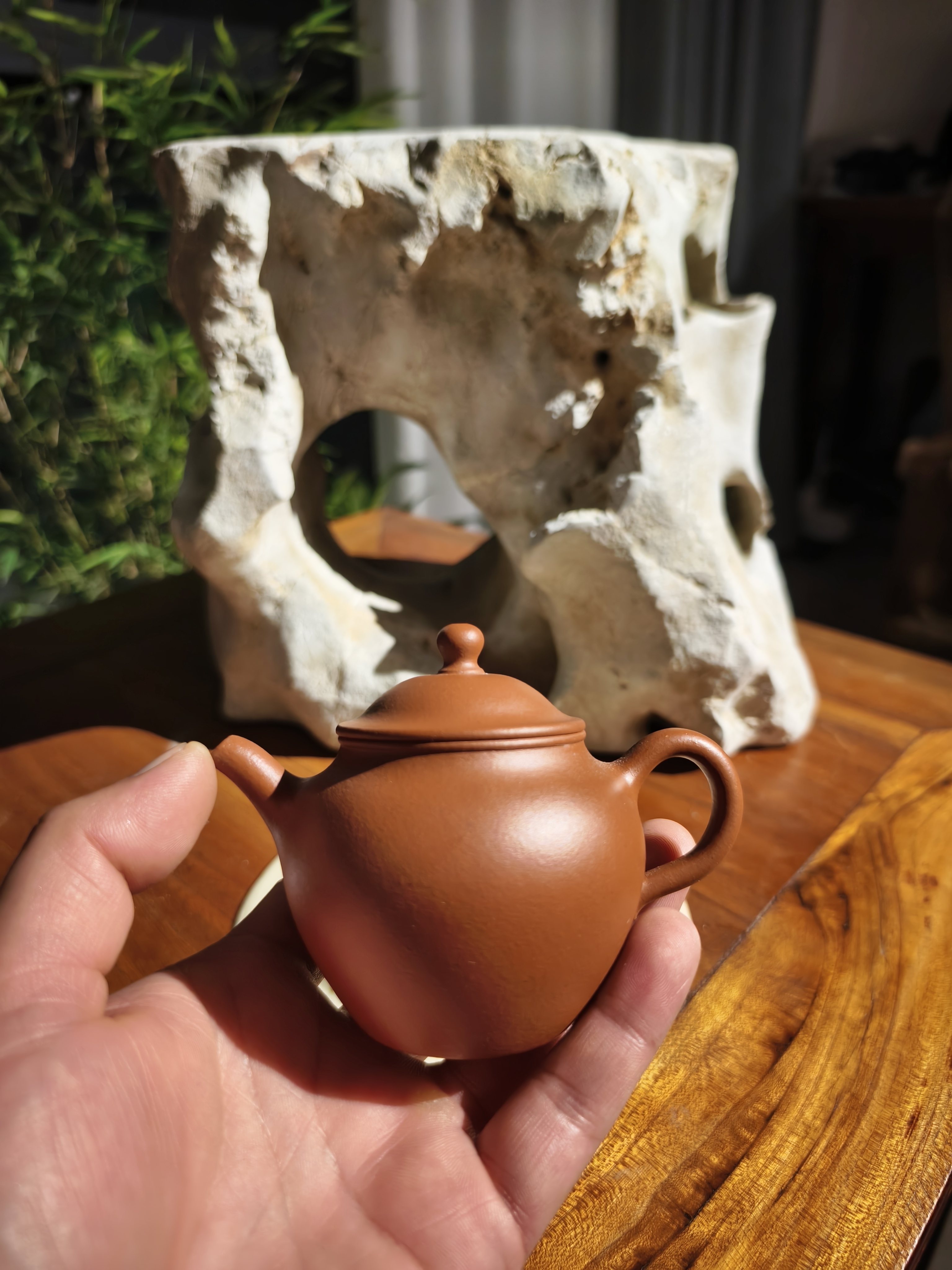 【香玉堂～秋水壶】小煤窑朱泥 薄胎内推球孔 130cc小品壶