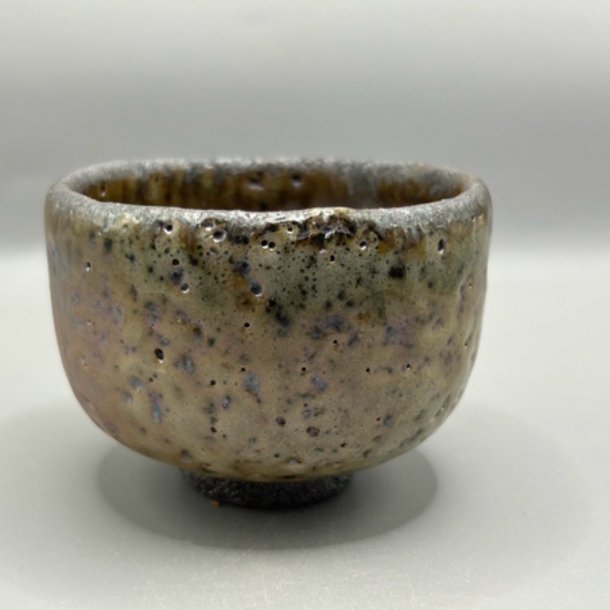 美国黑土岩矿釉陶瓷柴烧主人杯手工茶杯粗陶茶具礼盒品茗杯水杯