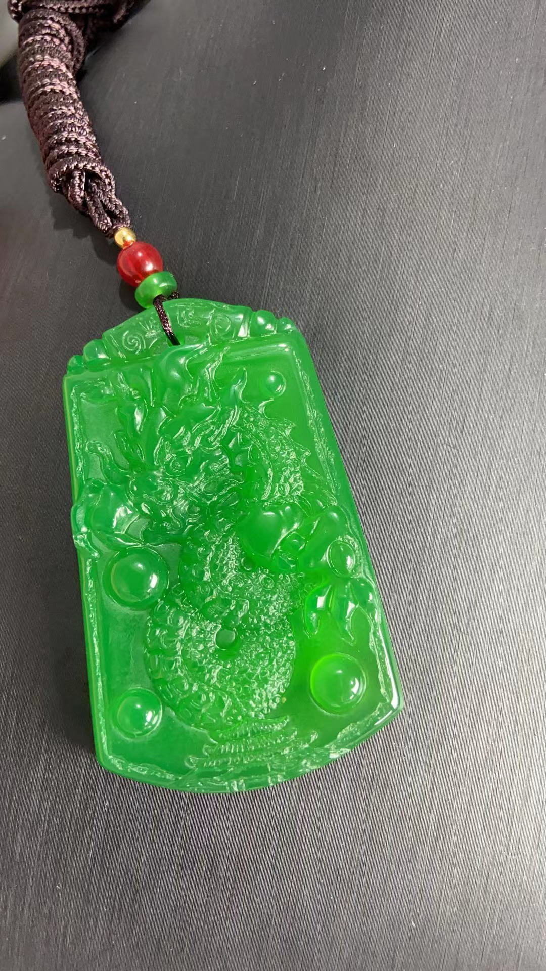 天然珠宝玉石精品吊坠龙牌多样性2214