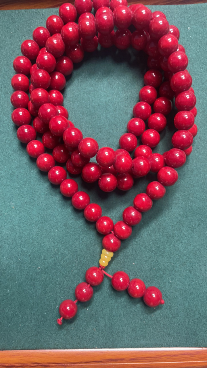 2号精品红色琉璃10mm毛衣链随机发1