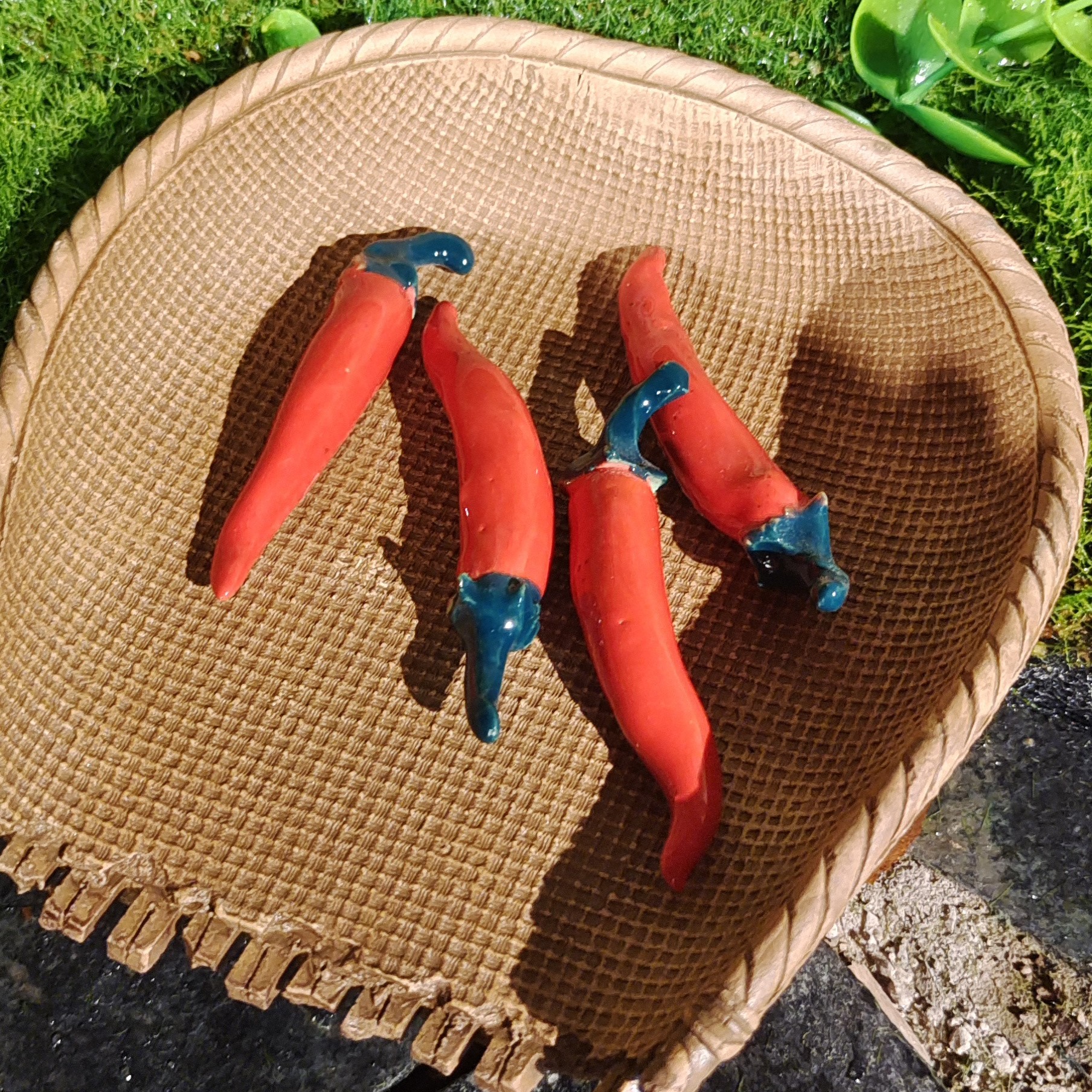 手工雕刻撮箕茶宠摆件