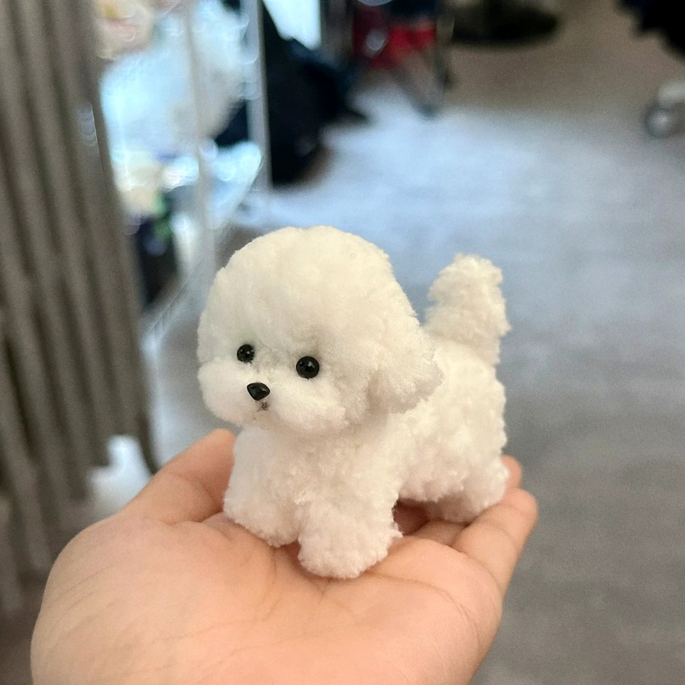 9mm超粗加密羊毛扭扭棒小狗修勾手工diy毛线编织送女男朋友