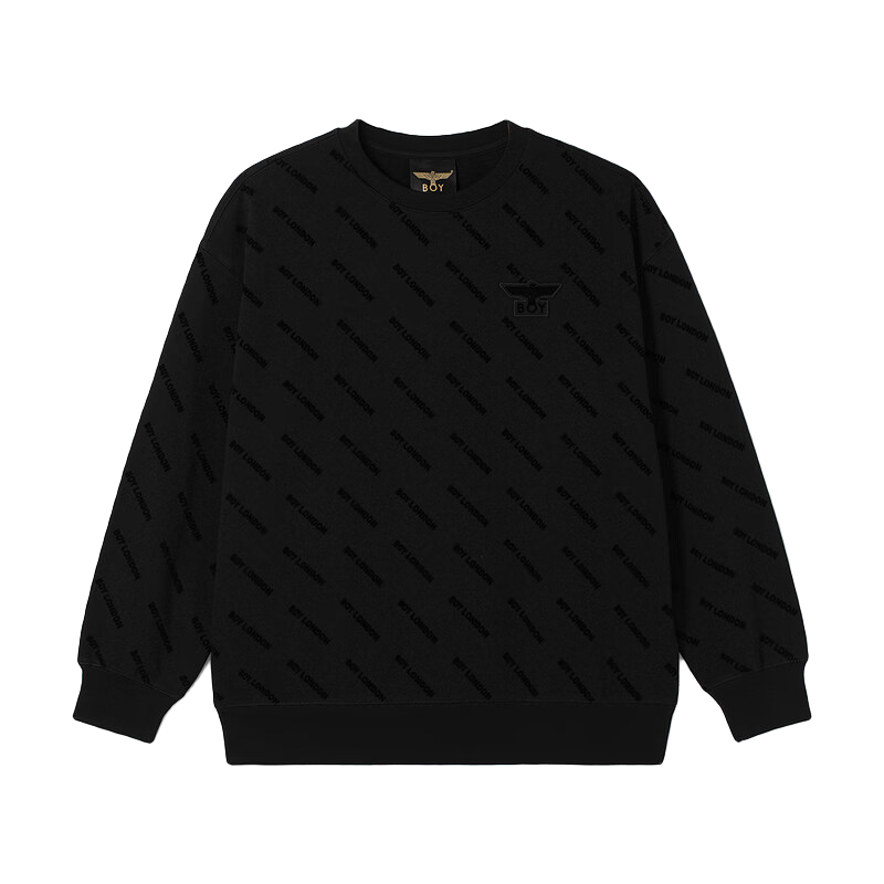 BOY LONDON中性款时尚潮流百搭通勤针织圆领套头卫衣N03010