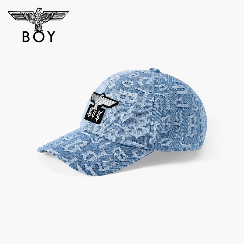 BOY23秋季新品男女同款logo刺绣潮流百搭牛仔棒球帽 N90012