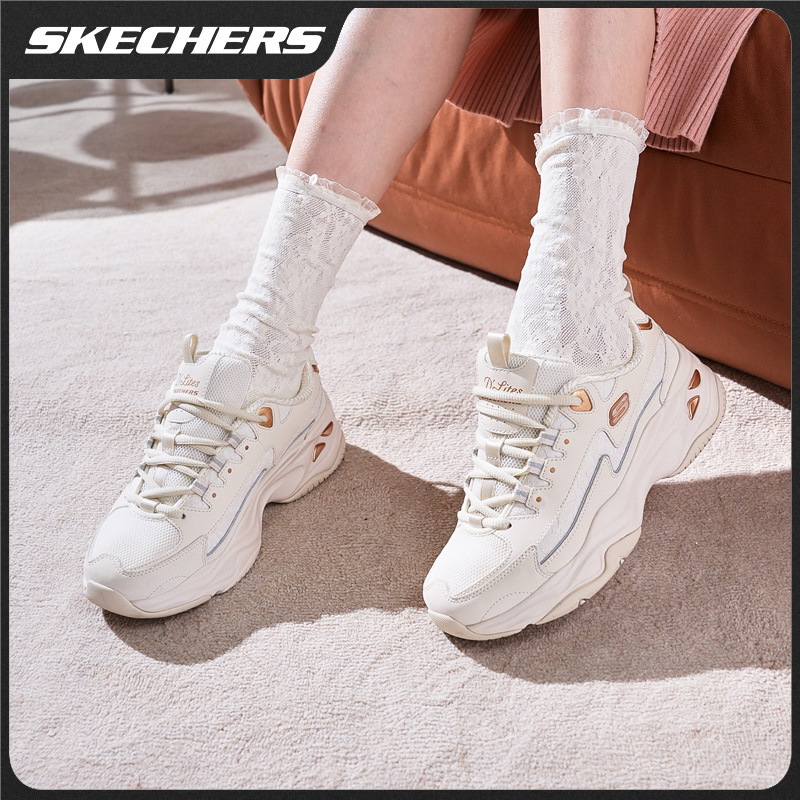 【金标蕾丝】斯凯奇女子春季熊猫增高老爹鞋时尚百搭潮流鞋896147