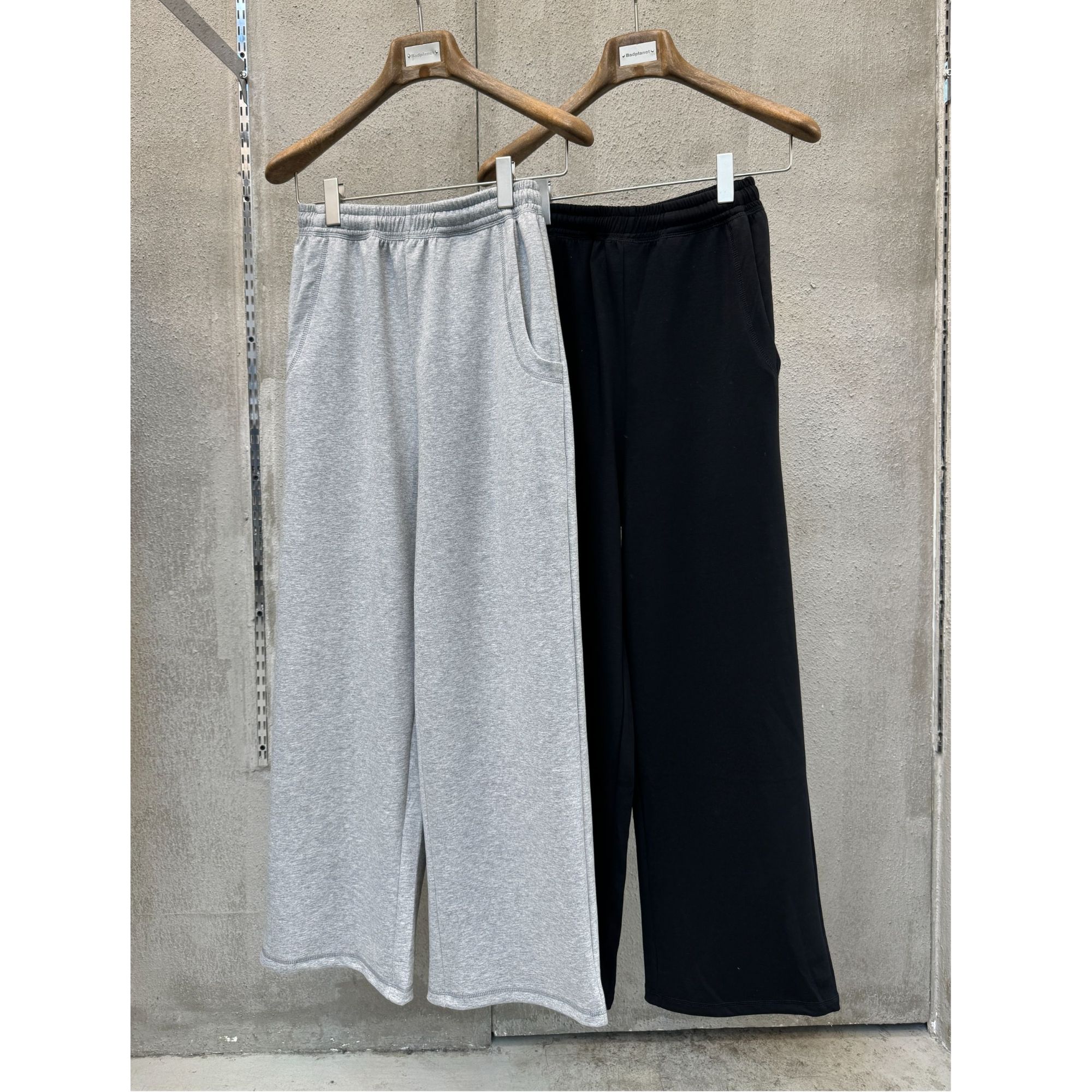 YIXUAN新款韩版2024设计感松紧腰直筒休闲舒适运动裤