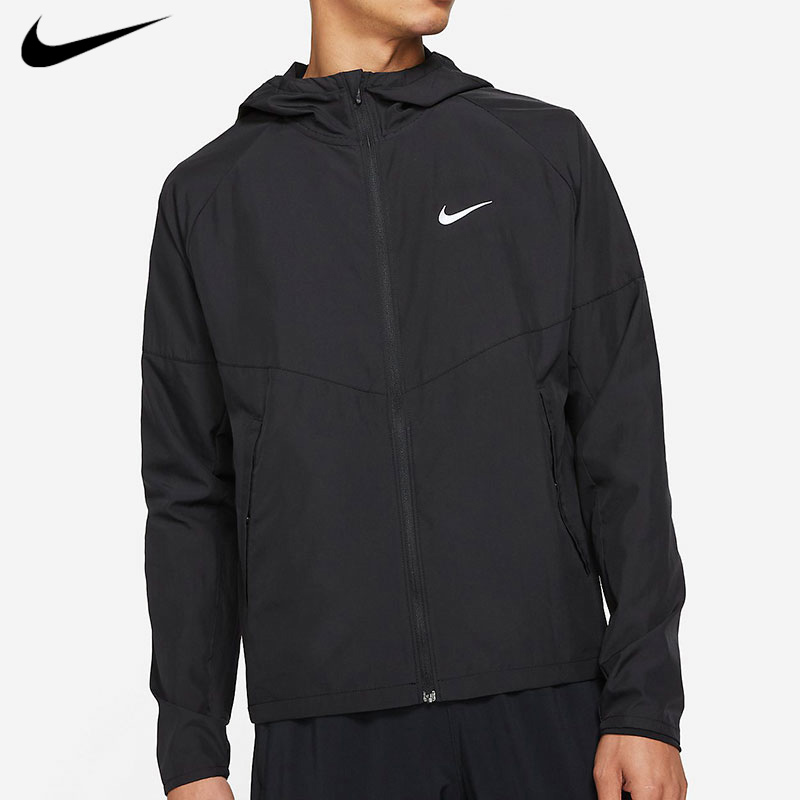 【流光风】NIKE耐克2025夏情侣梭织夹克防风梭织连帽运动外套DD4747