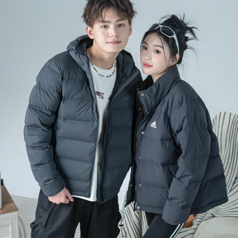 【达人专属】阿迪达斯羽绒服男秋冬季新款时尚运动棉羽外套IK3174