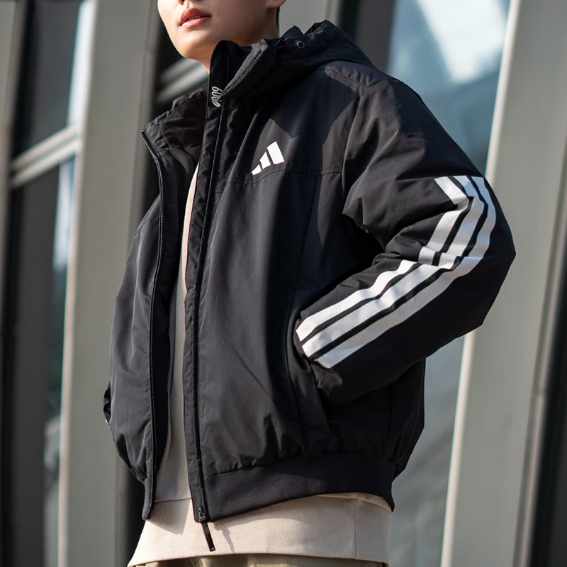 Adidas阿迪达斯短款羽绒服男冬季新款时尚休闲保暖运动外套JG3845