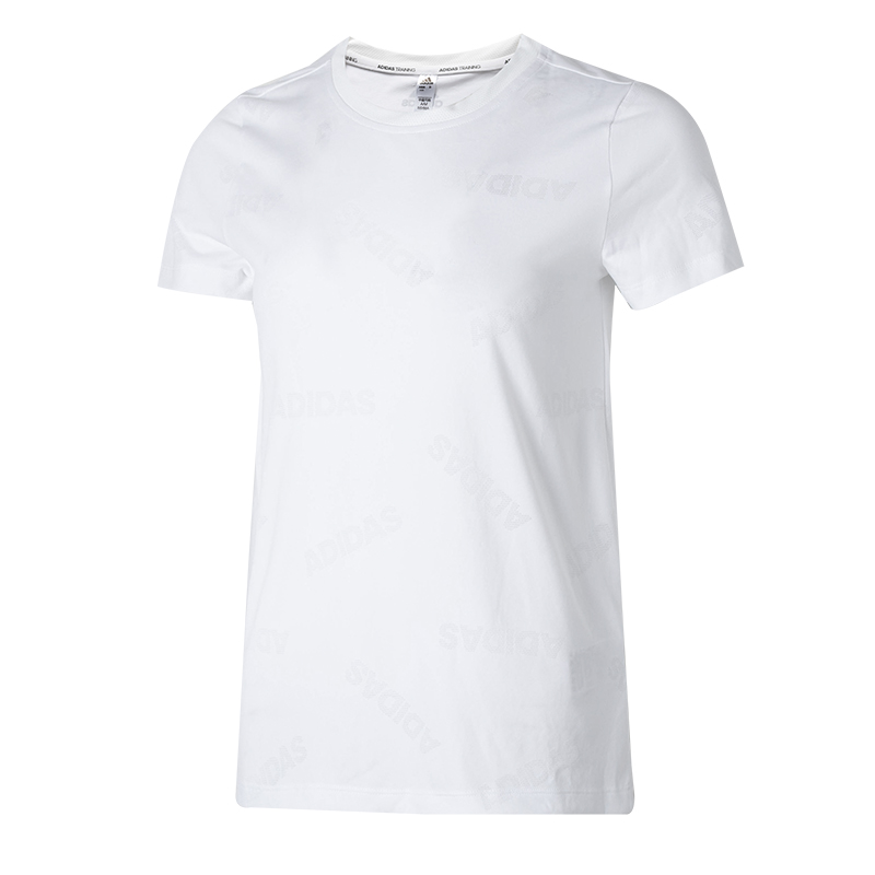 adidas阿迪达斯短袖T恤女装新款运动休闲服圆领健身训练服 GQ9430