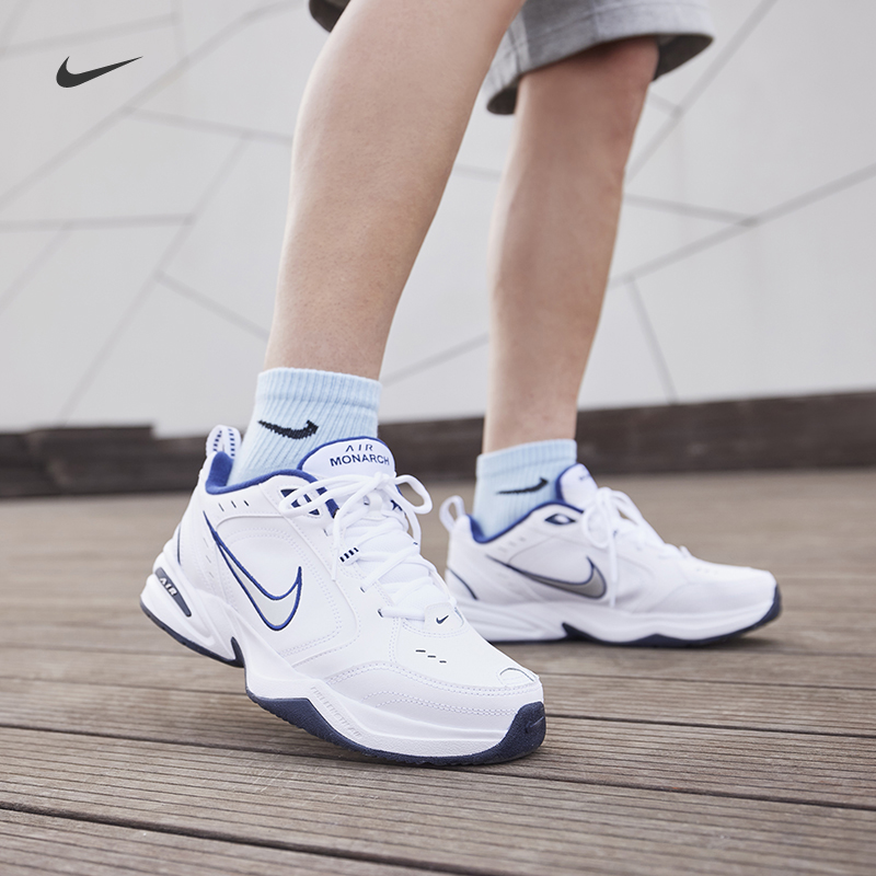 耐克男鞋2025春季新款AIR MONARCH IV气垫缓震运动鞋老爹鞋415445