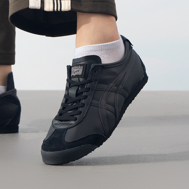 鬼塚虎男鞋女鞋2024新款黑武士耐磨透气低帮休闲鞋运动鞋1183C102