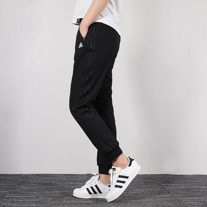 adidas阿迪达斯裤子女装新款运动裤跑步健身裤薄款束脚长裤DY8698