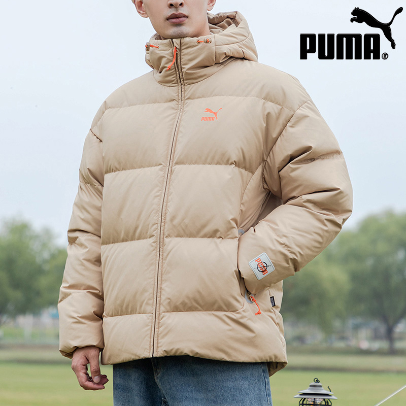 PUMA彪马羽绒服男冬季warm cell连帽保暖户外运动棉羽外套 624529