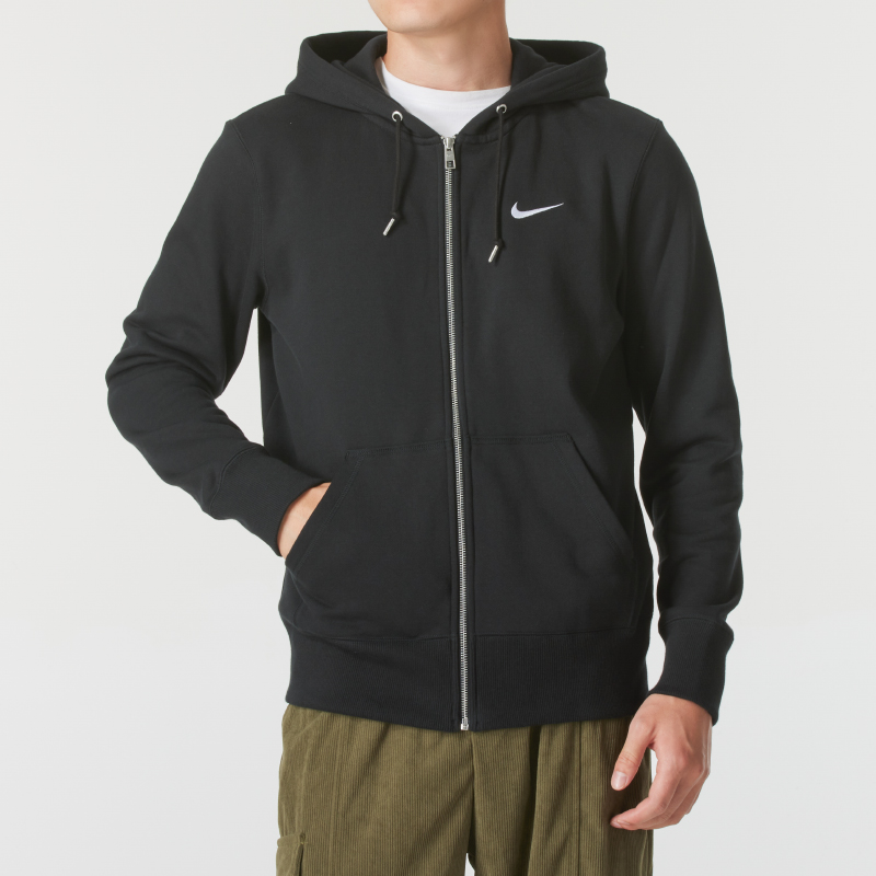 NIKE耐克男装春秋新款高能感运动休闲训练健身上衣黑色外套521574