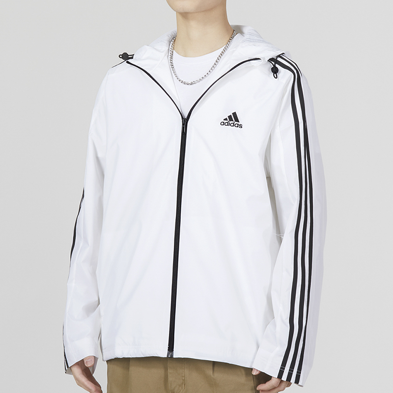 【达人专属】阿迪达斯外套男装2025新款运动服连帽梭织夹克IB0382
