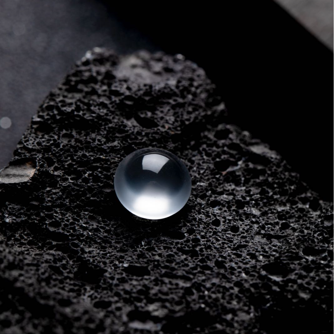 微棉天然玉石高冰蛋面