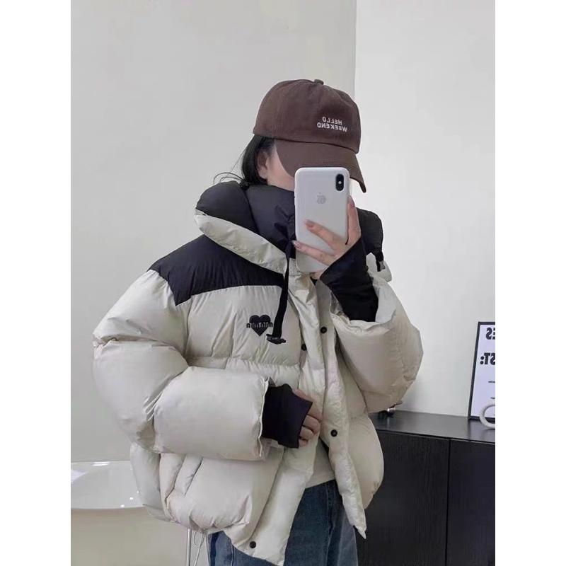 2023冬季韩版立领新款加厚显瘦外套女士时尚百搭90白鸭绒羽绒服潮