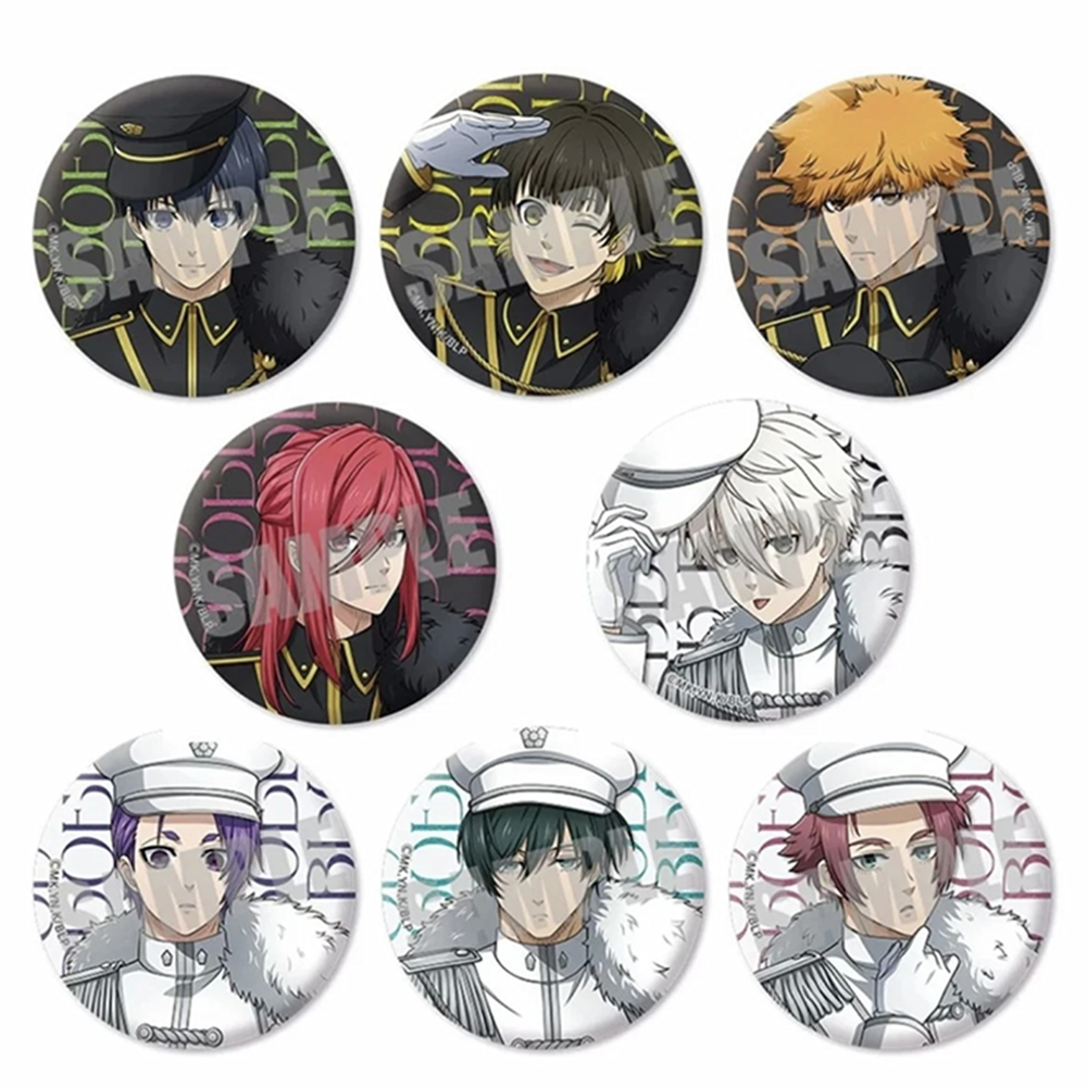 蓝色监狱蓝锁 黑白军服吧唧徽章（默认直播盲盒代拆）