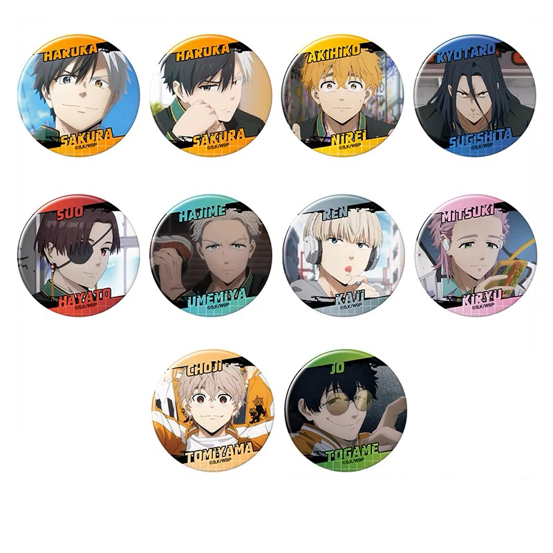 防风铃 WIND BREAKER TV场面写吧唧 名场面徽章   (直播盲盒代拆)