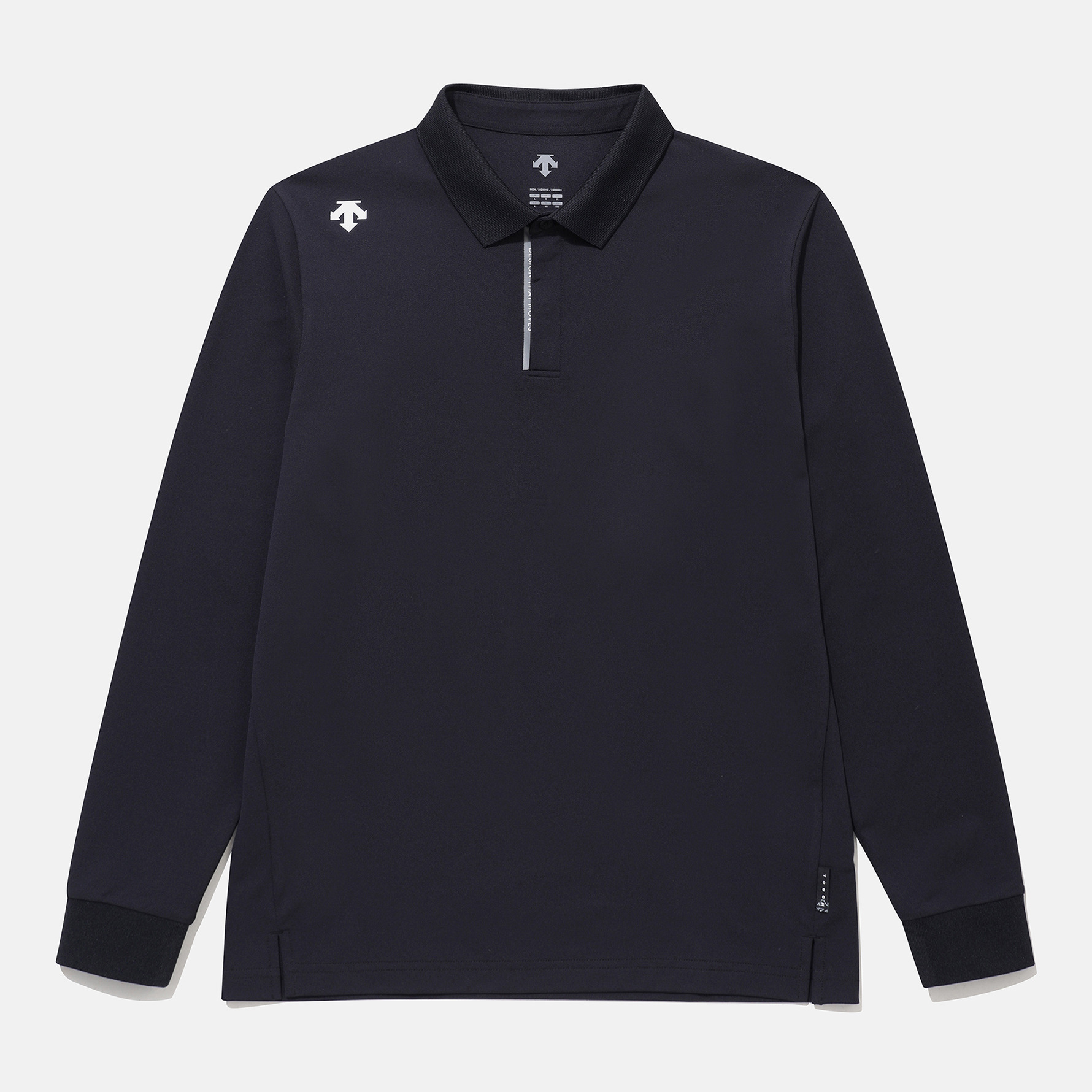 DESCENTE/迪桑特运动休闲翻领长袖polo衫男女舒适百搭SP323UPL81